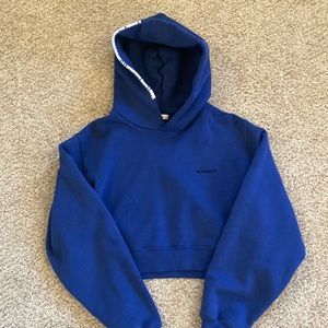 Madhappy Cropped Blue Hoodie Size L